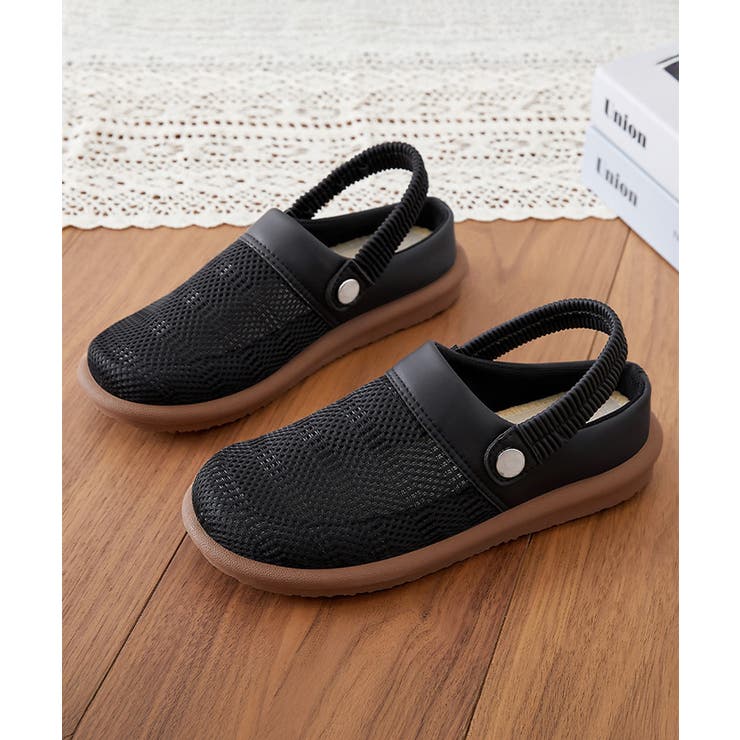 ブラック | サボサンダル レディース メッシュ 夏 | Miniministore