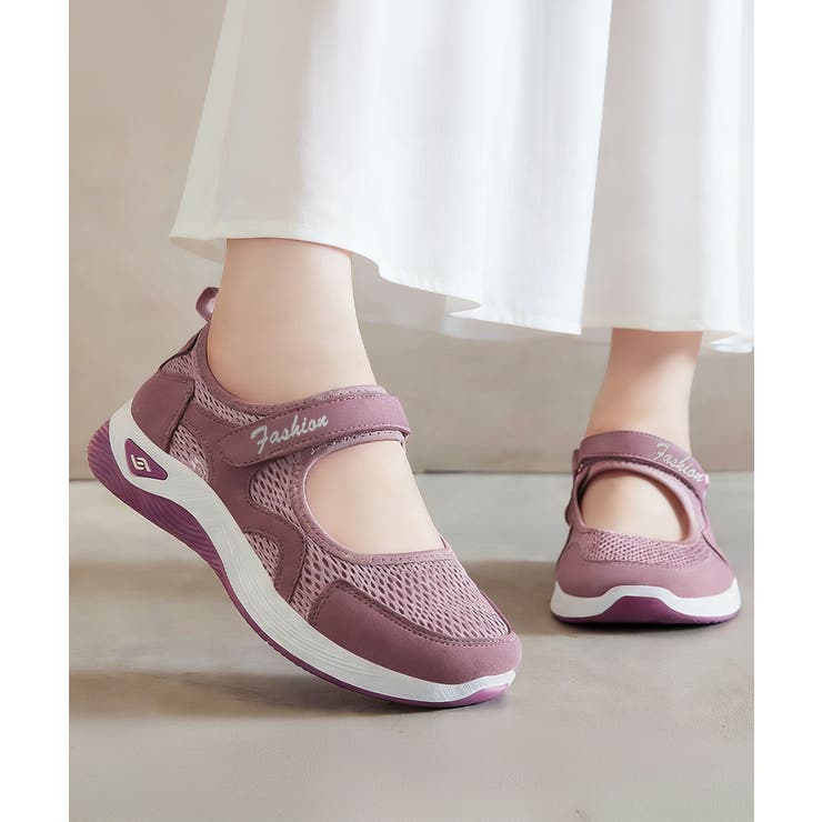 ライトパープル | スニーカー 軽量 通気性 コンフォート靴 | Miniministore