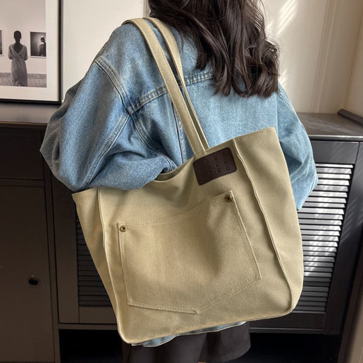 キャンバス トートバッグ 大容量 軽量[品番：II000011117