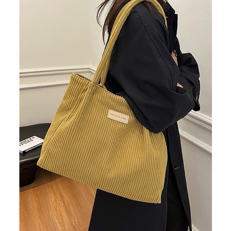マスタード | トートバッグ レディース コーデュロイ | Miniministore