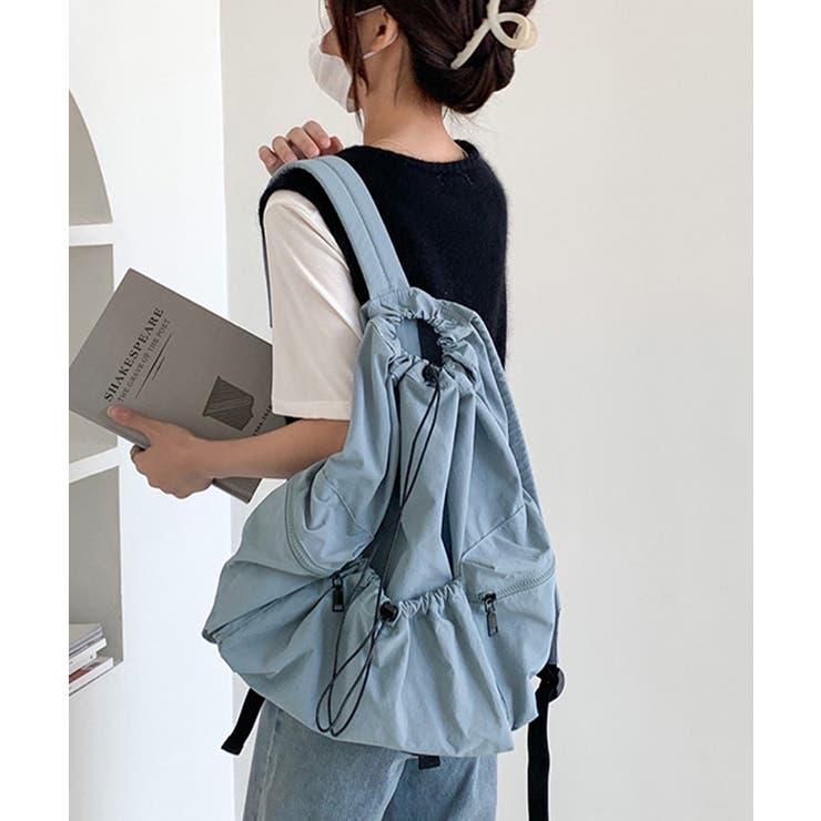 AEAE★韓国★人気★男女兼用 OUT POCKET DENIM BACKPACK 2色 aeae品牌代購選貨source of confidence｜服飾經銷代購選貨