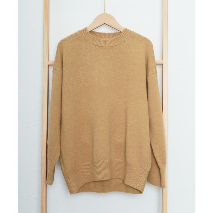 キャメルベージュ | ニットセーター カラーニット 長袖 秋冬 | Miniministore