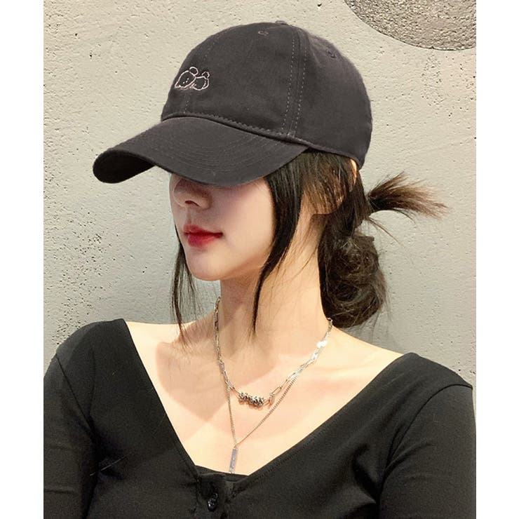 ダークブラウン | ベースボールキャップ 刺しゅうレディース | SUNSHINE CLOSET