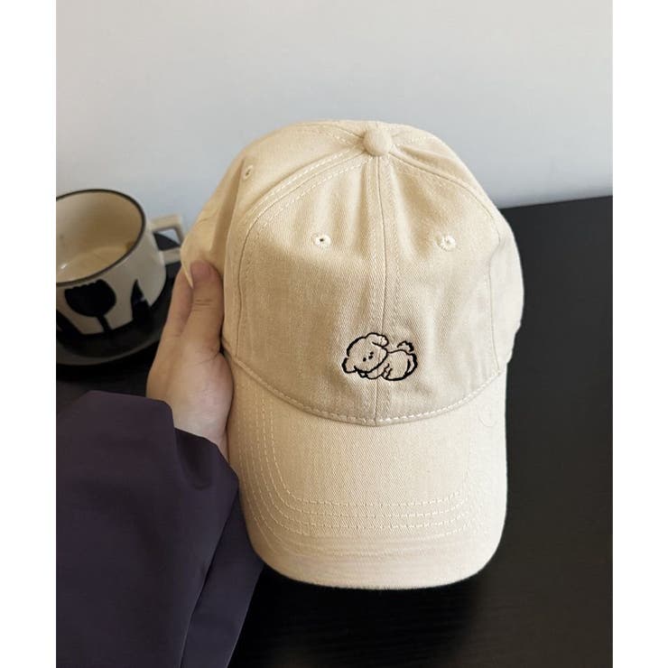 アイボリー | ベースボールキャップ 刺しゅうレディース | SUNSHINE CLOSET