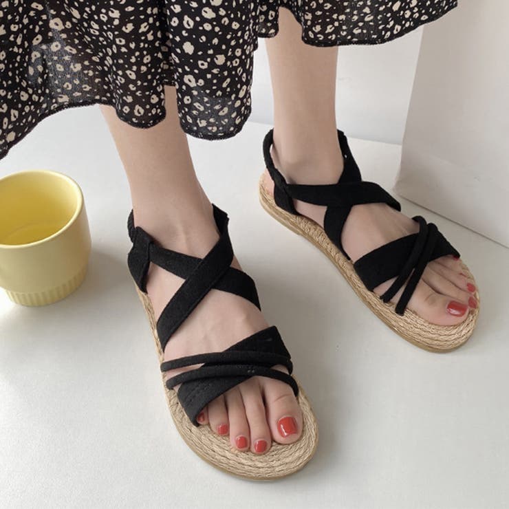 ブラック | ビーチサンダル ストラップサンダル 夏 | Miniministore