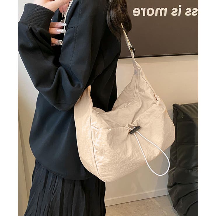 アイボリー | ショルダーバッグ ナイロン 無地 軽量 | SUNSHINE CLOSET