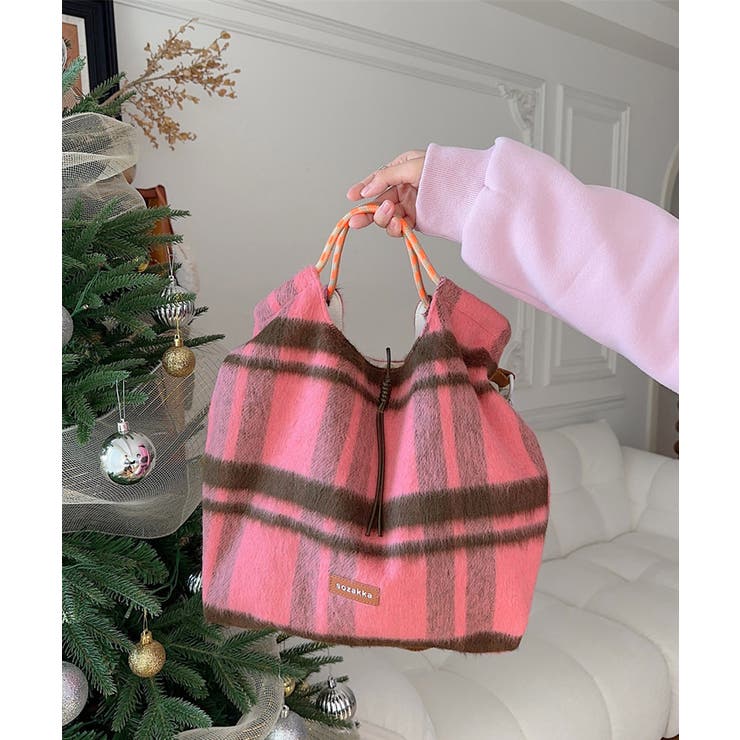 ピンク | ショルダーバッグ A4トートバッグ 秋冬 | Miniministore