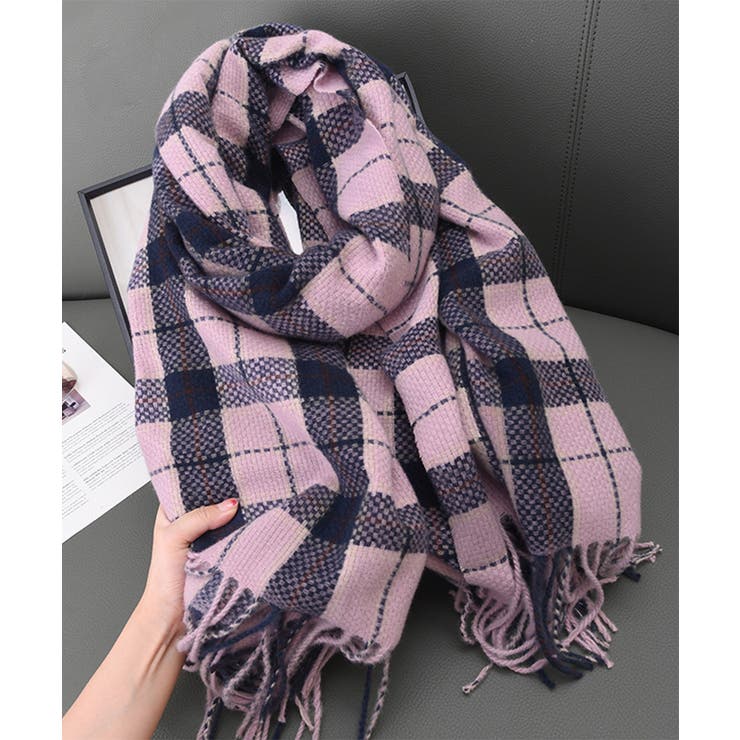新品未使用BURBERRY バーバリー スカーフマフラー サイドフリンジ くい ウール