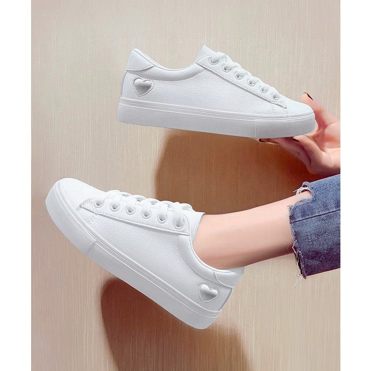 シルバー | ローカットスニーカー レディース ハート | Miniministore