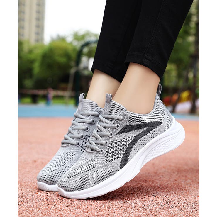 ライトグレー | スニーカー レースアップ ローカット靴 | Miniministore