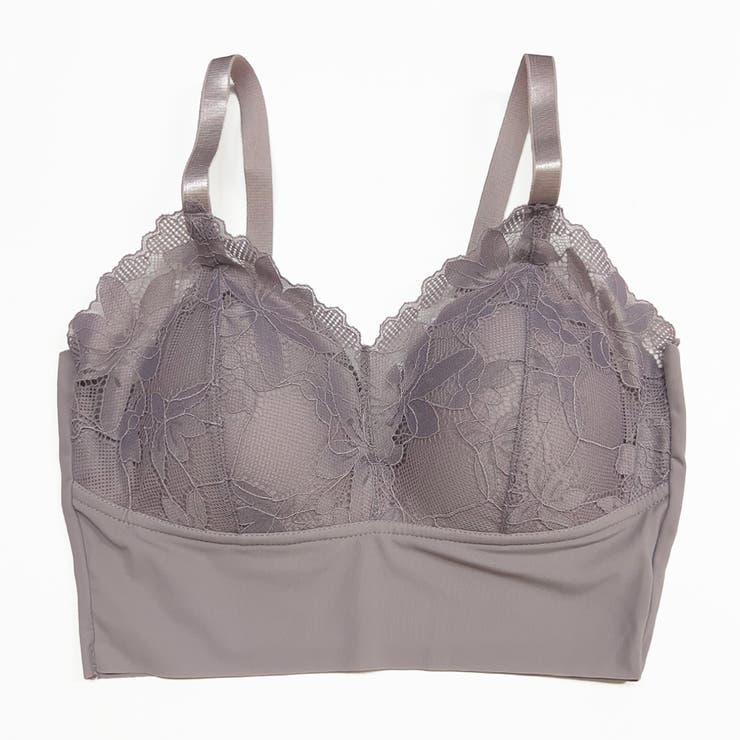 グレージュ | ハーフトップ ノンワイヤ ブラジャー | Miniministore