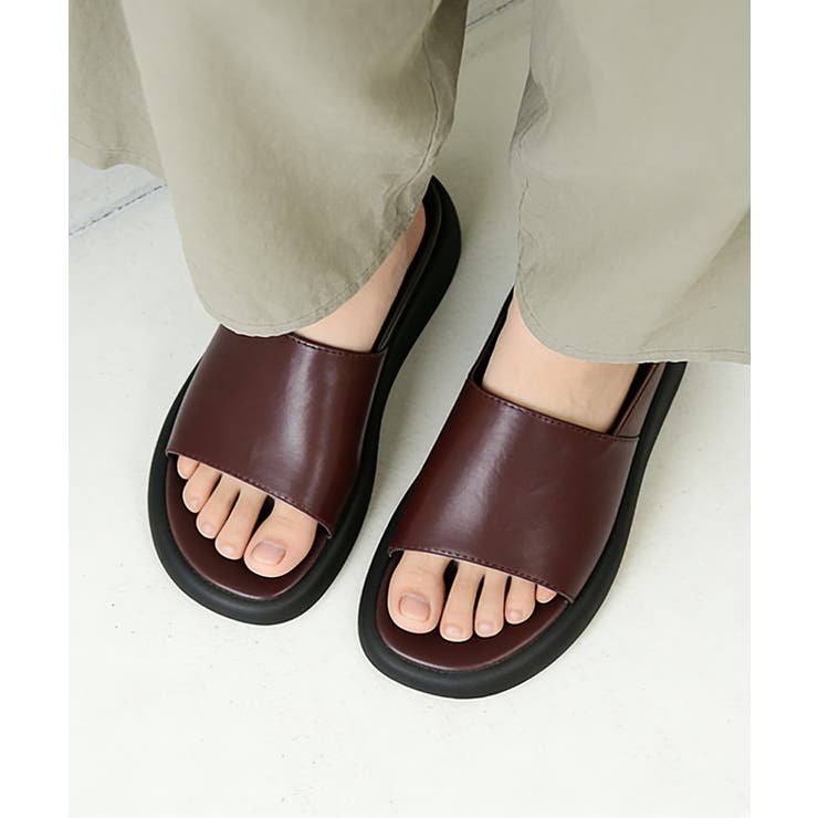 ブラウン | フラットサンダル レディース夏 スリッパ | Miniministore