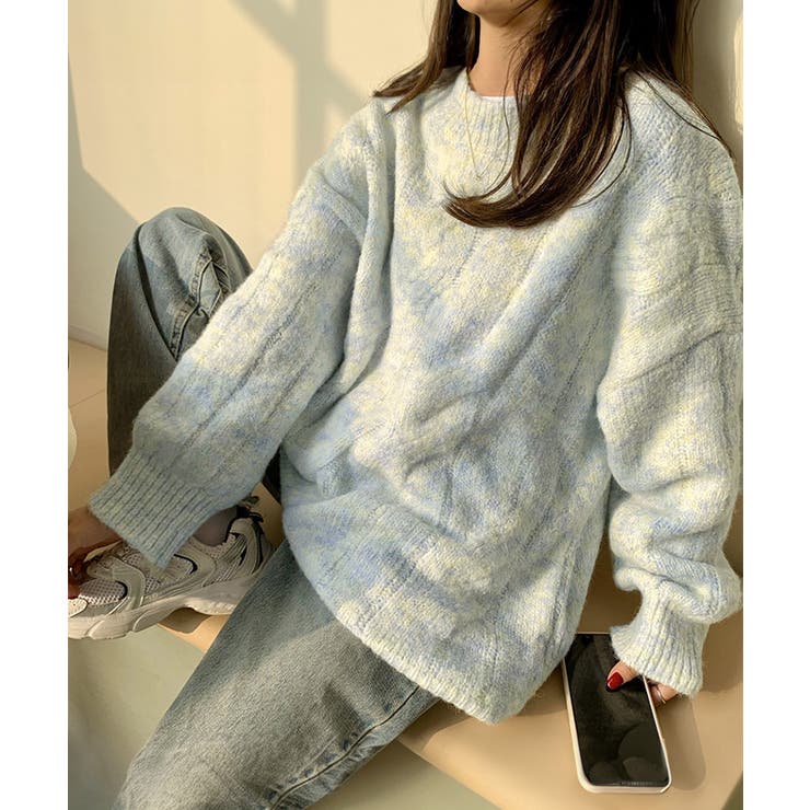 ベージュ | ニットセーター 編み レディース 韓国風 | Miniministore