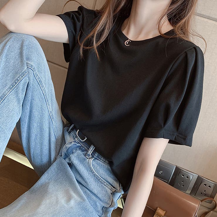 Tシャツ レディーストップス 半袖 カットソー 韓国ファッション カジュアル 品番 Ii Miniministore ミニミニストア のレディースファッション通販 Shoplist ショップリスト