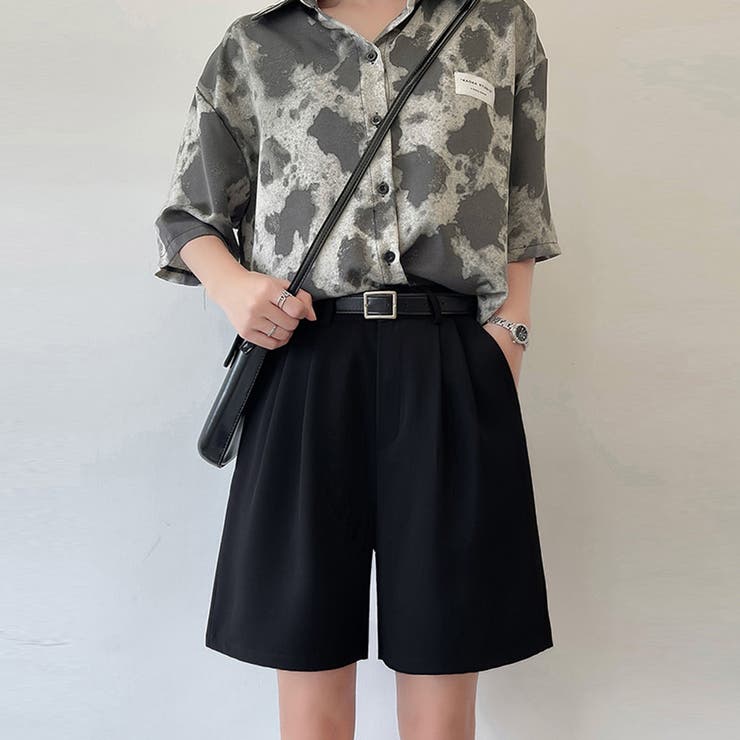 無地ハーフパンツ レディース 春夏 オフィスカジュアル[品番