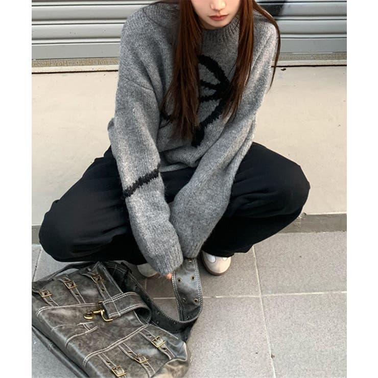 リボン柄ニット セーター プルオーバー | Miniministore | 詳細画像13 