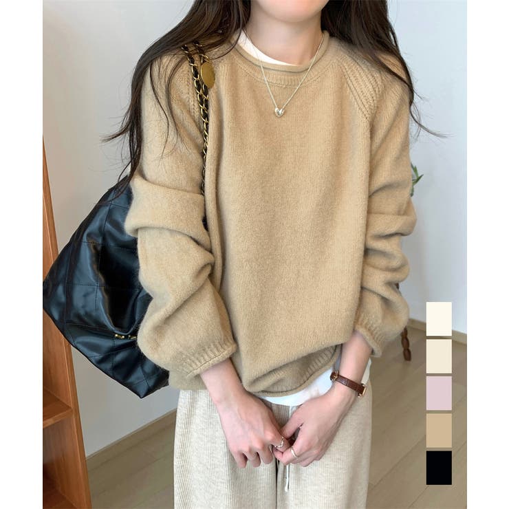 セーター レディース ボリューム袖 無地 | Miniministore | 詳細画像1 