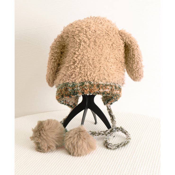 うさぎ耳ニット帽 配色 レディース 小顔 | Miniministore | 詳細画像11 