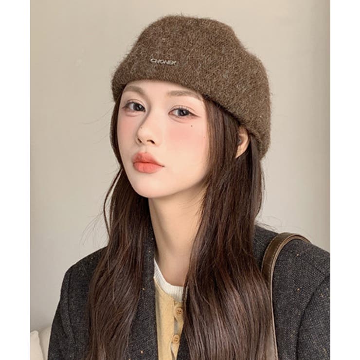 ベレー帽 起毛 英字ロゴ レディース | Miniministore | 詳細画像17 