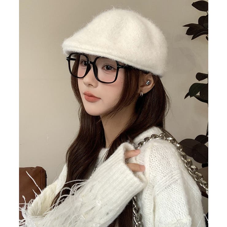 ベレー帽 起毛 英字ロゴ レディース | Miniministore | 詳細画像6 