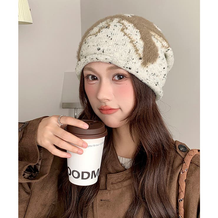 ビーニー帽 ニット帽子 リボン柄 | Miniministore | 詳細画像10 