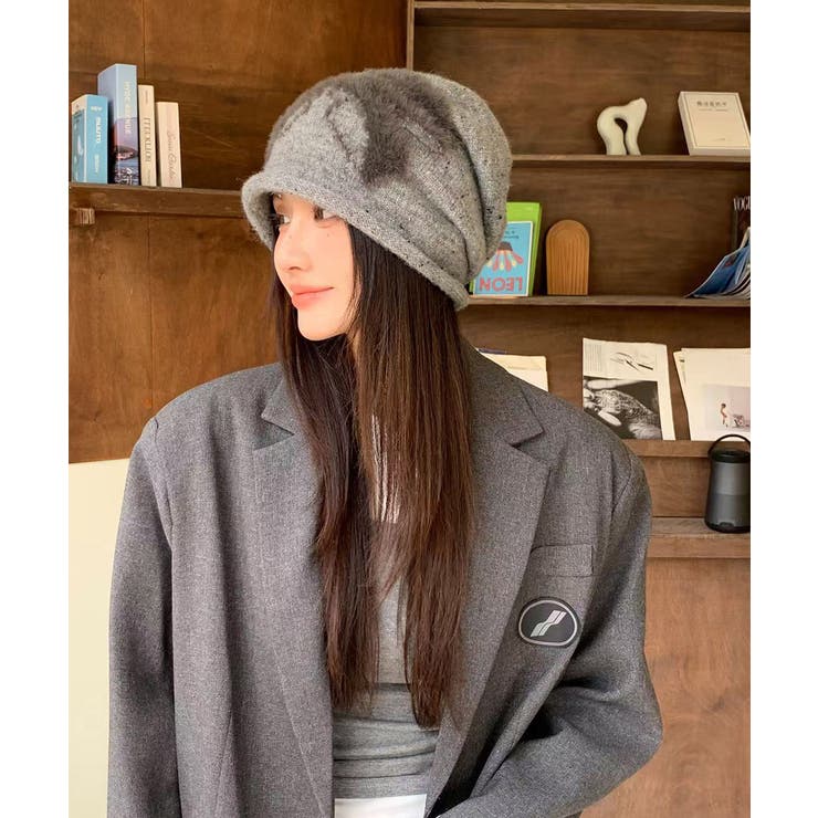 ビーニー帽 ニット帽子 リボン柄 | Miniministore | 詳細画像12 