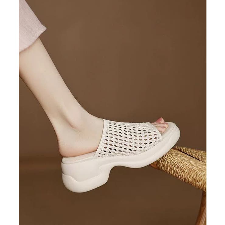 厚底 メッシュ ミュールサンダル 韓国風 | Miniministore | 詳細画像9 