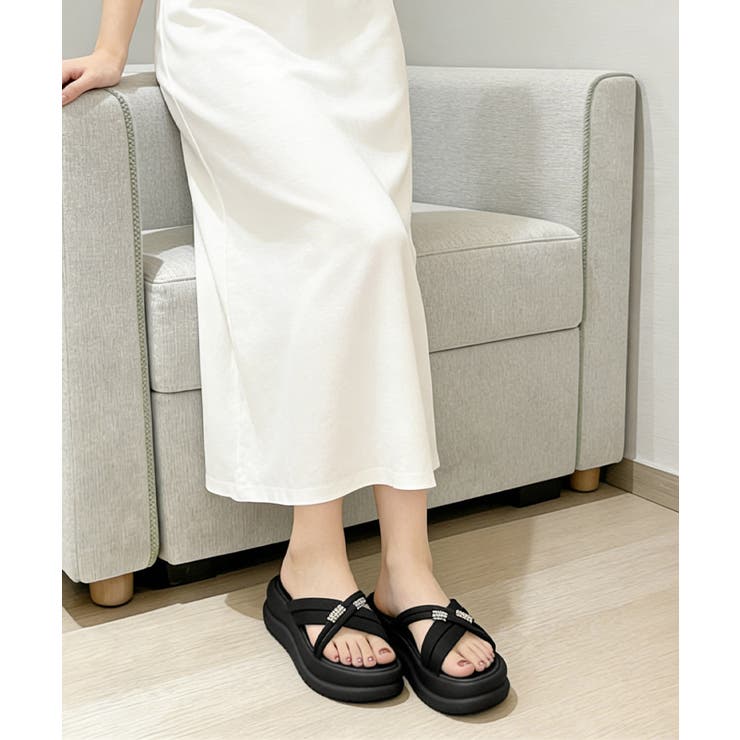 厚底サンダル ミュールサンダル 美脚夏靴 | Miniministore | 詳細画像11 