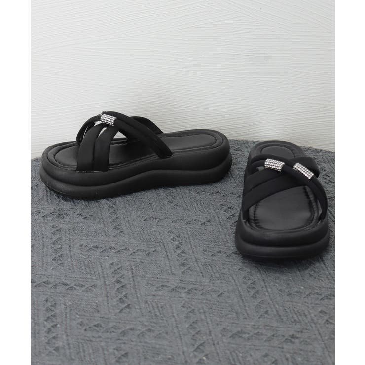 厚底サンダル ミュールサンダル 美脚夏靴 | Miniministore | 詳細画像14 