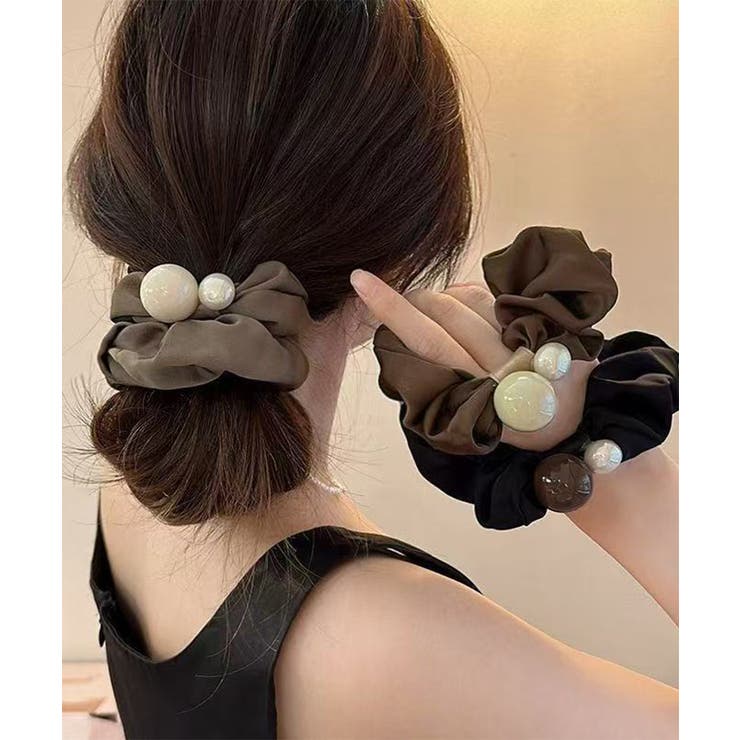 シュシュ ヘアゴム パール 髪飾り | Miniministore | 詳細画像1 