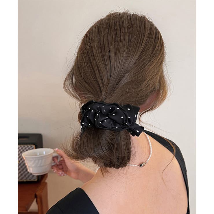 ドット柄シュシュ ヘアゴム 髪飾りグッズ | Miniministore | 詳細画像3 