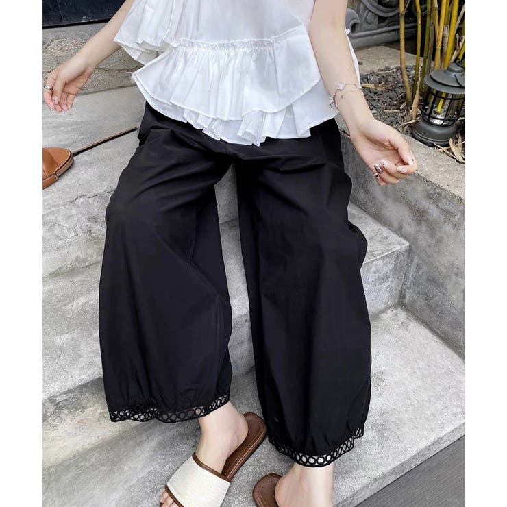 バルーンパンツ ワイドパンツ レース | Miniministore | 詳細画像7 