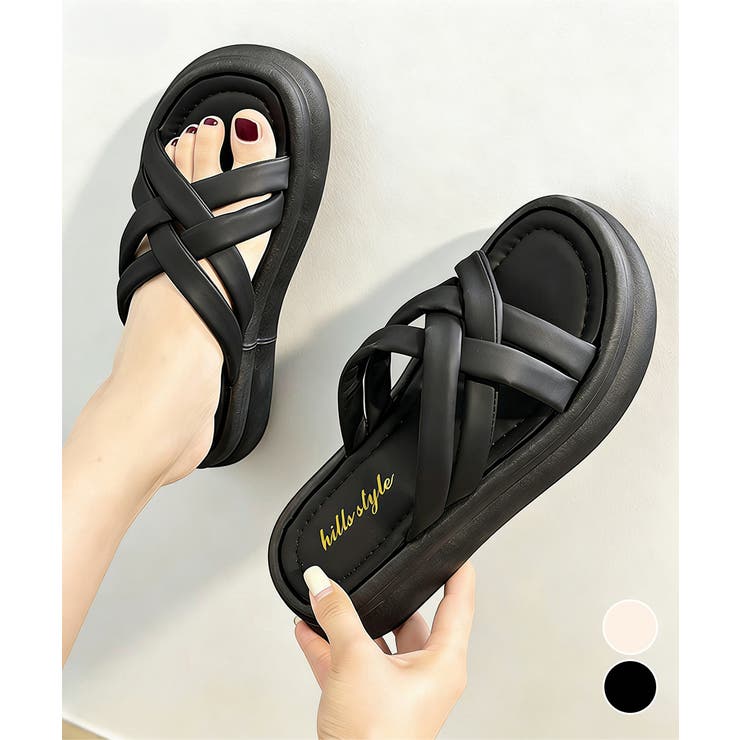 厚底サンダル クロスサンダル 美脚 夏 | Miniministore | 詳細画像1 