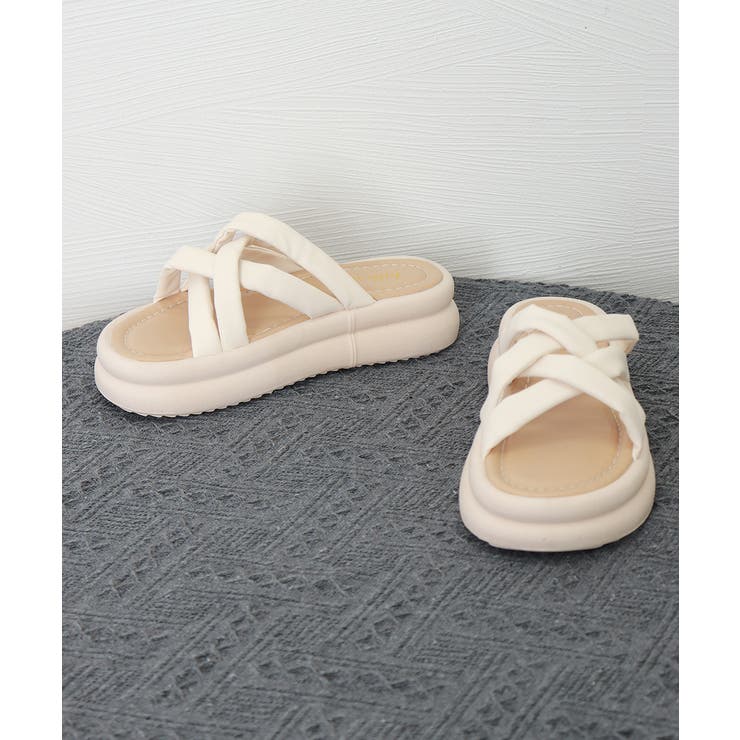 厚底サンダル クロスサンダル 美脚 夏 | Miniministore | 詳細画像20 