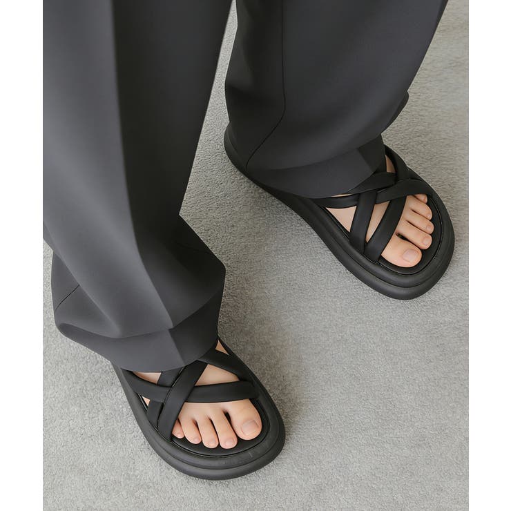 厚底サンダル クロスサンダル 美脚 夏 | Miniministore | 詳細画像6 