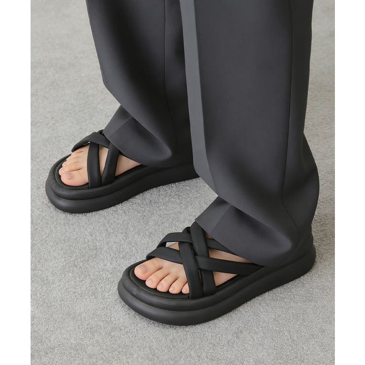 厚底サンダル クロスサンダル 美脚 夏 | Miniministore | 詳細画像7 