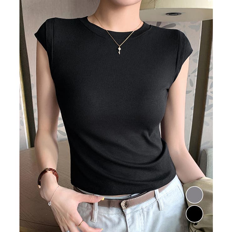 半袖Tシャツ クロップド丈 丸首 夏服 | Miniministore | 詳細画像1 