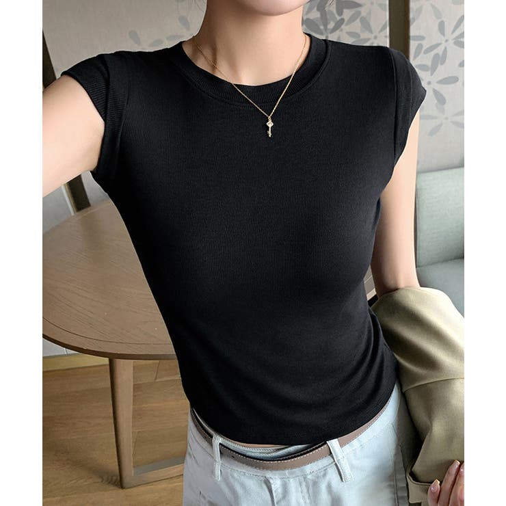 半袖Tシャツ クロップド丈 丸首 夏服 | Miniministore | 詳細画像10 