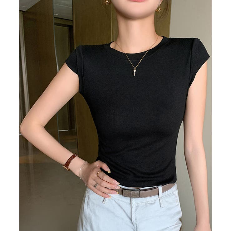 半袖Tシャツ クロップド丈 丸首 夏服 | Miniministore | 詳細画像7 