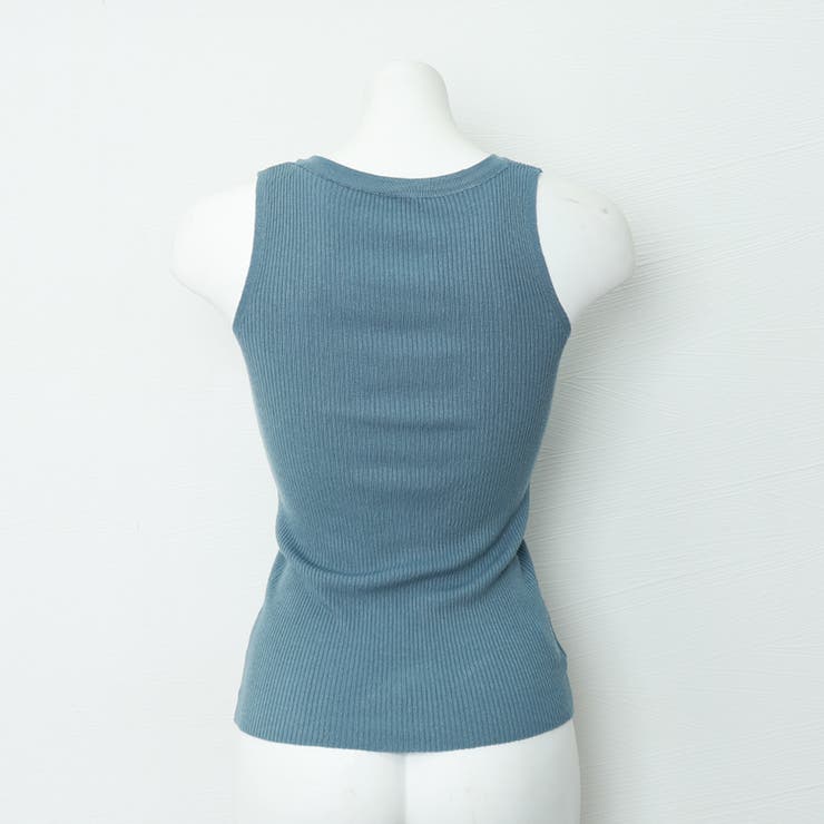タンクトップ Vネック タイト 春夏秋 | Miniministore | 詳細画像16 