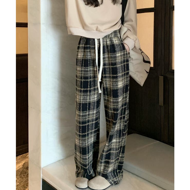 ワイドパンツ チェック柄 レディース | Miniministore | 詳細画像2 