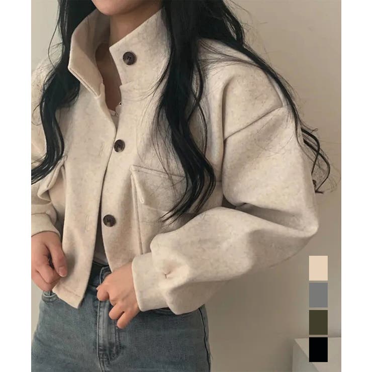 ショート丈ジャケット レディース 無地 | Miniministore | 詳細画像1 