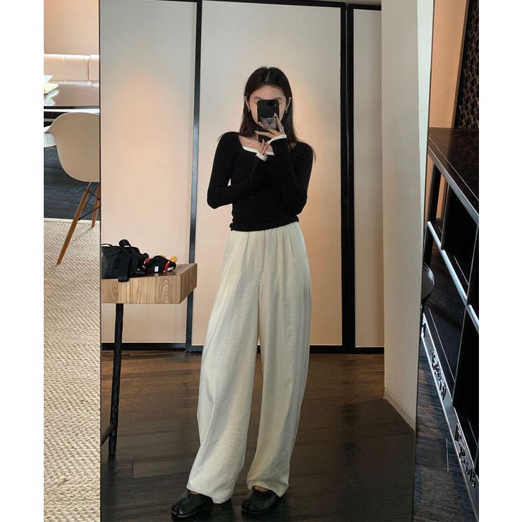 ワイドパンツ ハイウエスト レディース | Miniministore | 詳細画像11 