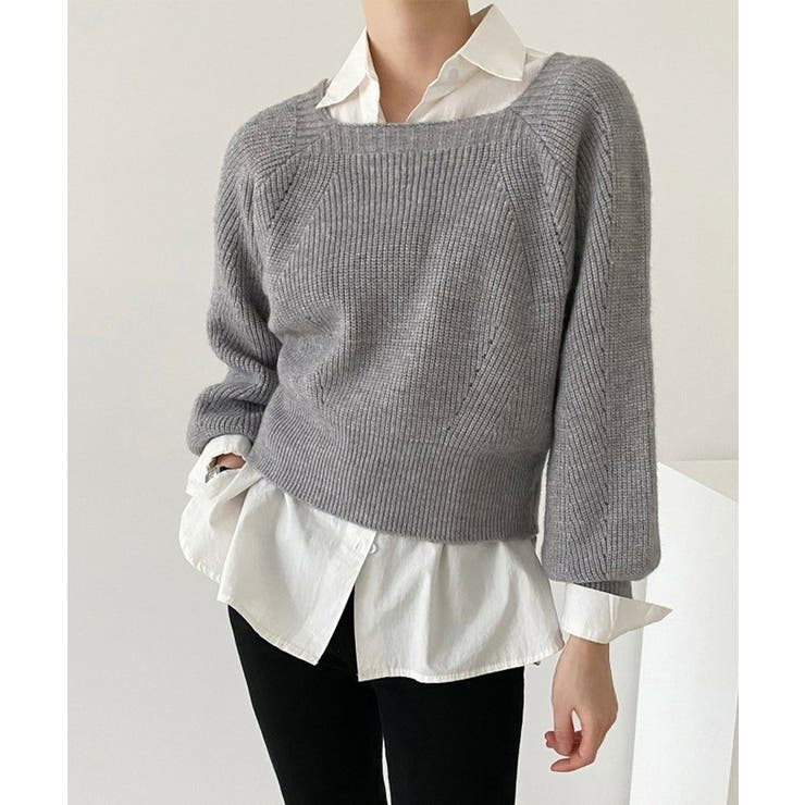 ニットトップス レディース 無地 | Miniministore | 詳細画像11 