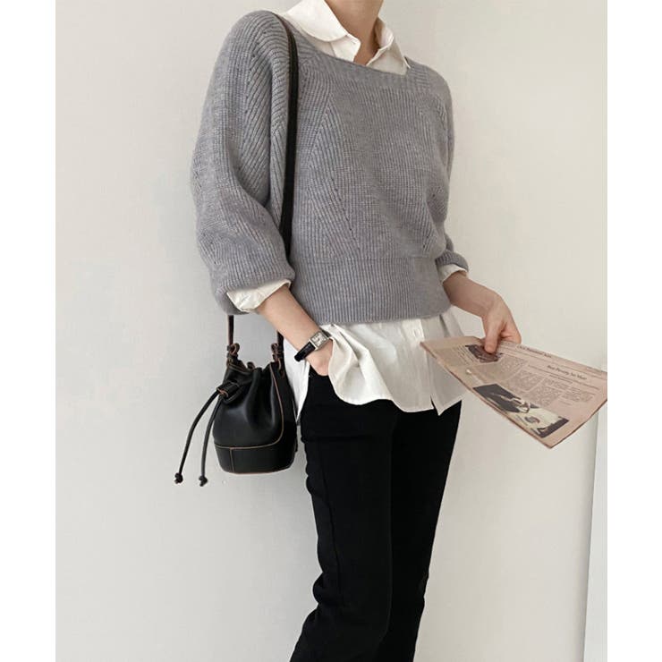 ニットトップス レディース 無地 | Miniministore | 詳細画像12 