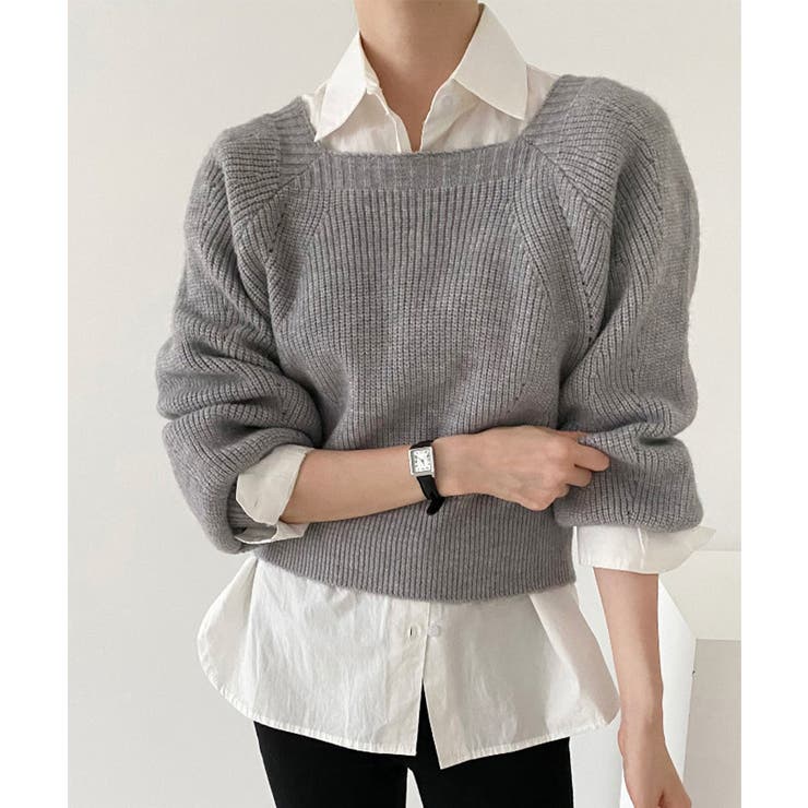 ニットトップス レディース 無地 | Miniministore | 詳細画像8 