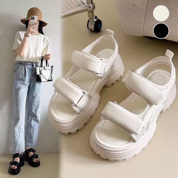 厚底サンダル スポーツサンダル 美脚 夏 | Miniministore | 詳細画像1 