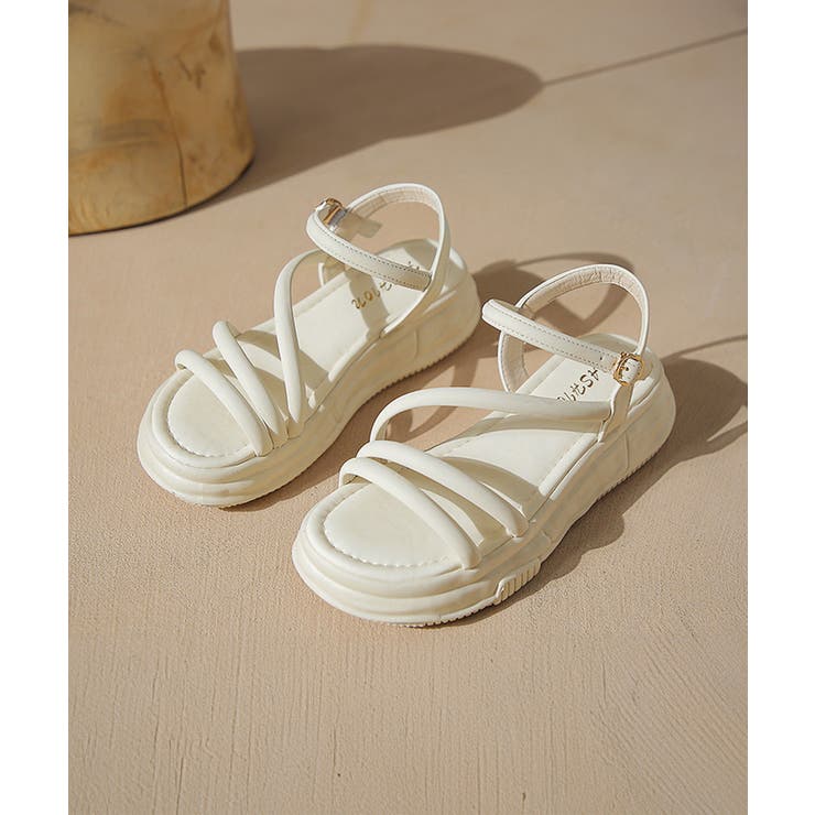 GANNI フェミニン ハックル ツストラッフ サンタル S2664 099 Two-strap buckle sandals GANNI Nero | Grifo210
