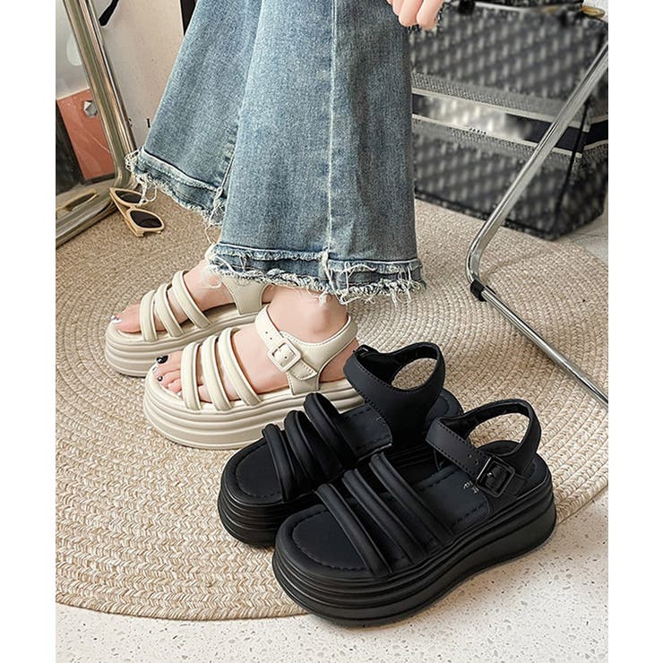 ストラップサンダル 厚底 美脚 夏くつ | Miniministore | 詳細画像12 