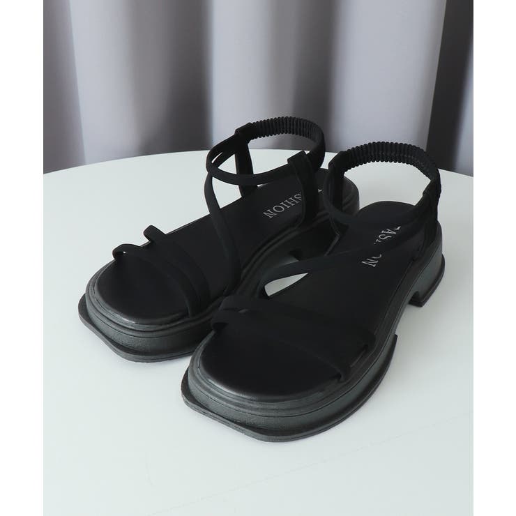 厚底 ストラップサンダル 韓国風 美脚 | Miniministore | 詳細画像17 